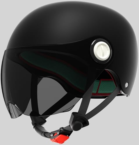 Kinder Motorradhelm Jungen und Mädchen Rollerhelm mit Visier Mofa Helm Fahrradhelm Schutzhelm für 5 Jahre - 12 Jahre Kid L,48-54cm