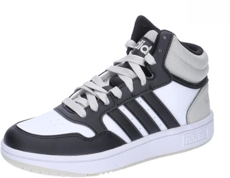 Adidas Unisex - Bambini Hoops Mid Shoes, ORBGRY/CoreBlack/Footwear White, 37 1/3 EU