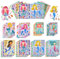 OSDUE Meerjungfrau Sticker - 32 Stück DIY Gesichts Aufkleber für Kinder Party