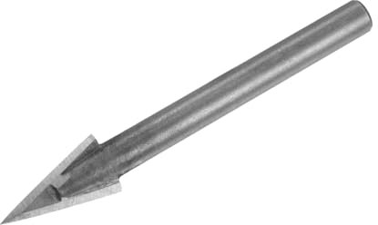 sourcing map 30 Degree V-Groove Router Bit 10mm Dia with 6mm Shank, Alloy Carbide Tipped V Grooving Bit for Marble Jade Woodworking