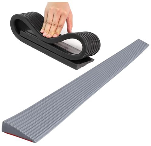 Rampa per soglia per porta, rampa per robot aspirapolvere, rampa per marciapiede, rampa per sedia a rotelle, rampa per robot e aspirapolvere, profilo di montagna, autoadesiva, listello per porte