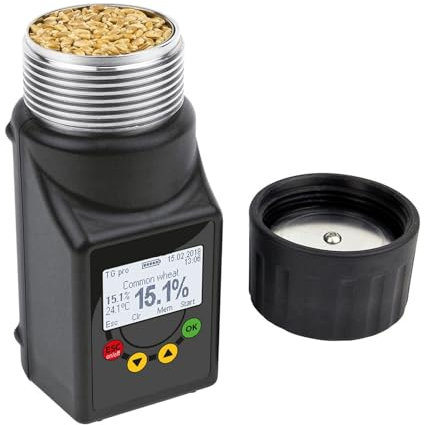Humidimètres, Humidimètre de type tasse pouvant mesurer la température avec stockage de 5000 ensembles de données Humidimètre à grains