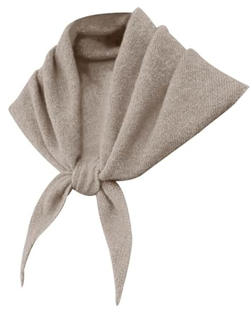 Triangle Knit Scarf Fall Winter Warm Shawl Multi-Color Neck Warmer Skin-Friendly Head Wrap Neckerchief for Women Ladies Girls Fashion Item Women UK Autumn Reversible Knit Scarf