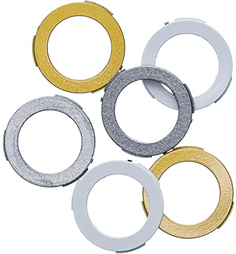 Magura, Set mit Abdeckungen für Bremssattel, 2 Kolben, ab Ma2015 (Weiß, Gold, Silber) (Packung = 6 Stück), Abdeckung für Bremssättel, Mehrfarbig, U, Unisex, Erwachsene.