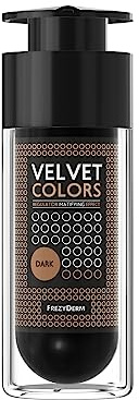 Frezyderm Velvet Colors Maquillaje Mate - Base Maquillaje Oscura, 30ml I Acabado Natural, Disimula Manchas, Arrugas, Bolsas de los Ojos, para Acné, Piel Grasa y Sensible