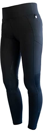 Kingsland - Kemmie Full Grip F-Tec2 Tights for Girls - Kinder Reitleggings - Silikon Vollbesat - Navy - 110/116