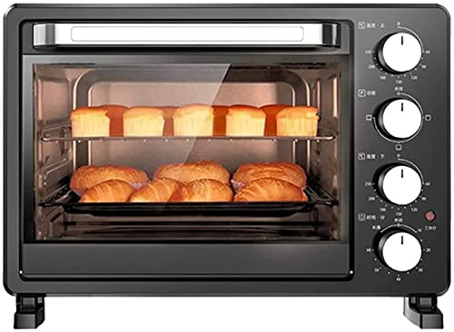 CAZARU Horno Horno de microondas Solo en Silver Tact Horno eléctrico Individual Incorporado - Horno halógeno de convección Premium de Acero Inoxidable Ideal para Asar, Hornear
