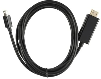 Monitor Conversion Cable PzzPss 1080P Mini Displayport to HDMI Cable 1.8M HD Thunderbolt 2 Mini Display Port Adapter Cord for MacBook Air Mini DP to HDMI Display Conversion Line(Black)