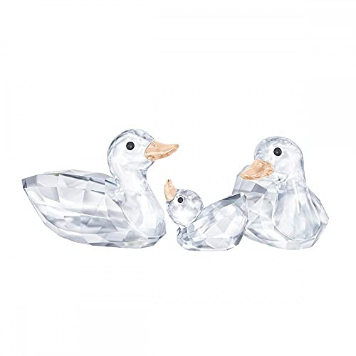 Swarovski Figura de Pato de Cristal, Multicolor Claro, 2,5 x 4,2 x 2,1 cm