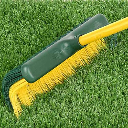 Suinga Brosse + Poignée Extensible de 0,8 à 1,4 m pour balayer Gazon Artificiel. Produit adapté à Tout Type de pelouse