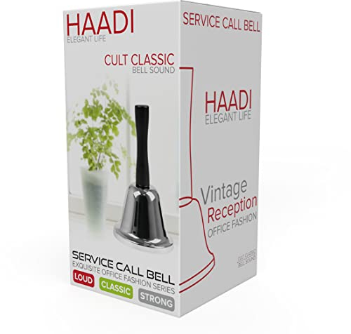 Handglocke aus Edelstahl, Weihnachtsmann-Teeglocke mit Griff, lautes Weihnachtsglocke, Dinnerglocke, Handarbeit, kleine Aufmerksamkeit, Schulglocke für Schreibtischdienste, Küche, Empfangsglocke