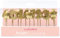 ScrapCooking 5002 - Juego de velas con números dorados de 1, 2, 3, decoración de madera parafina para tartas
