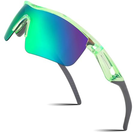 FEISEDY Sport Polarisées Lunettes de Soleil pour Enfants Protection UV400 Ultra Léger Flexible TR90 Cadre pour les Enfants Garçons et Filles de 7-12 ans B2454