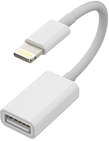 Lightning USB Adapter Kabel Iphone Klinke OTG Zubehör Tastaturen Kompatibel mit USB Stick Kartenlesegerät Kamera Kartenleser Maus Hub Flash Drive 14 13 12 11 Pro Max Mini 8 7 Plus X Xr Se 6 Ipad Air
