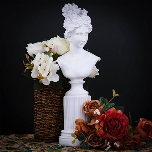 A.F.N.A.L Goddess Bust Statue Classical Tabletop Decoration Gift, Greek & Roman Mythology Indoor Replica Resin Sculpture Art for Home & Office, 13.8 H