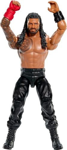 Mattel WWE #146 - Statuetta da collezione Roman Reigns, 15,2 cm, con 10 punti di articolazione e aspetto realistico