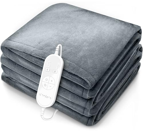 sinnlein® Heizdecke 200x180cm mit Abschaltautomatik | Wärmedecke elektrisch