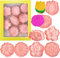 Plastica Stampi Biscotti,8 Pezzi Formine per Biscotti,Forme di Fiori Forme Biscotti Sakura Cookie Cutter 3D Sakura Fondant Timbri Mold per Biscotti da Forno Fai da Te
