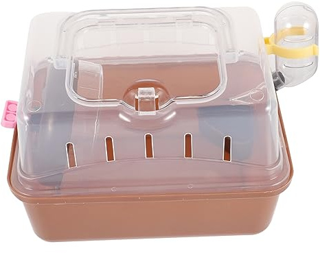 COMPUKAS Gabbia per Topi e Trasportino da Viaggio per Criceti in Plastica Robusta, Portatile e Compatta, Scatola per Dormire, Adatta per Piccoli Animali da Esterno e Viaggi