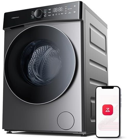 roborock Zeo Lite Waschtrockner mit der Zeo-cycle Trocknungstechnologie, 10 kg Waschen, 6 kg Trocknen, 27 Waschprogramme mit APP-Steuerung, LintClear Selbstreinigungssystem, Automatische Dosierung