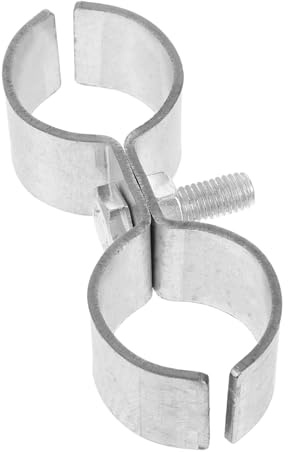 Homoyoyo Abrazadera Doble para Tubos de Clip Resistente y Versátil para Tubos y Cables Montaje sin Herramientas Accesorio Práctico para Hogar Industria