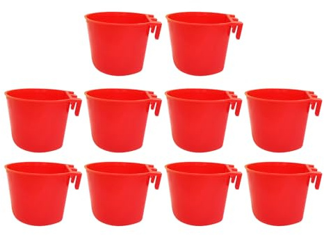 Colgante Tazones para Beber para Aves De Corral, Comederos De Agua para Gallinero, Kit De Suministro para Pájaros con Diseño De Ancha | Tazas Colgantes para Pollo, De Hidratación