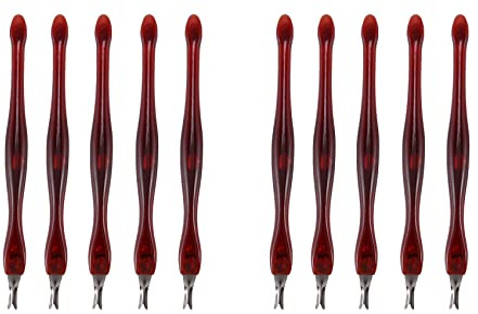 Jnchdghwa 10Pcs Tondeuse A Fourche de Peau Morte Couteau A Eplucher Dissolvant de Cuticule Outil D'Art Des Ongles Outil Manucure pour Ongles Des Femmes Outil de Maquillage