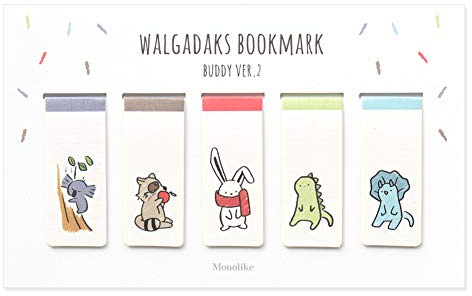 Monolike Magnetic Bookmarks Buddy ver.2, Set of 5