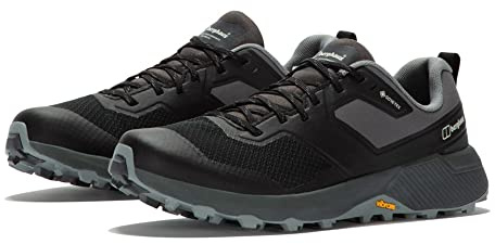 Berghaus Men's Trailway Active Gore-Tex Shoe | Waterproof | Breathable | Durable | Vibram Rubber Sole, Strlimo/Dkshad/Mment/Harmist, 10
