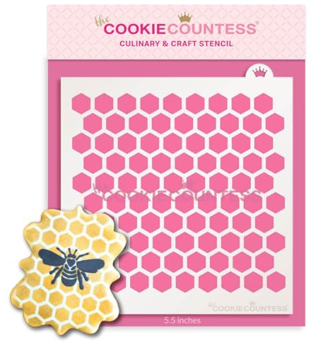 The Cookie Countess Honeycomb Pattern Stencil
