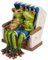 formano Froschpaar im Strandkorb 16 cm Figur lustige Frösche Dekoration