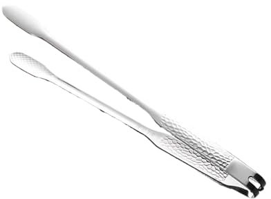 Pinza da cucina robusta per cucinare – Pinza in metallo con impugnatura ergonomica antiscivolo, resistente al calore, pinza multiuso | grigliare, arrostire, grigliare e cucinare, pinze lisce per un