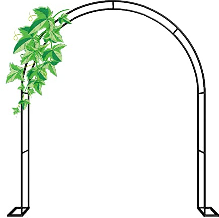 Arco de jardín de metal para rosas trepadoras y clemátides, acero galvanizado, de 120 cm a 350 cm de ancho, diseño resistente al óxido, perfecto para decoración y apoyo de jardín