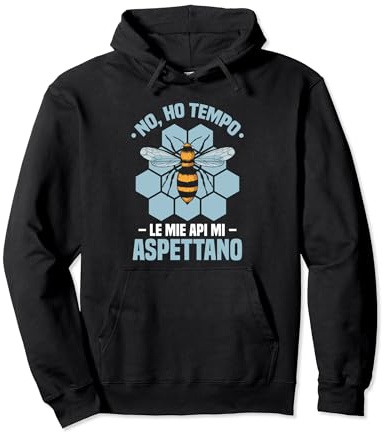 Apicoltore Le Mie Api Mi Aspettano Felpa con Cappuccio