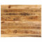 vidaXL Tablero de Mesa con Borde Natural de Madera Maciza de Mango 90x80x2,5 cm - Superficie de Reemplazo
