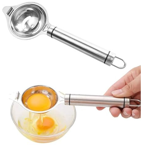 1 Stück Eiertrenner,Eigelbtrenner,Eiertrenner Edelstahl,Separator Mit Griff Eidottertrenner Eiweißtrenner Für Trennen Von Eiweiß Und Eigelb Für Küchen Diy Backen Kochen Kuchen,Kakaokuchen