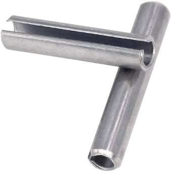 KXAOXGRC Perno a Molla in Acciaio Inox a Tensione Divisa, Perni Dritti a Molla in Acciaio Inossidabile 304, Elastici, cilindrici(6mm,M3 20pcs)