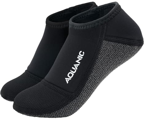 nitescuba Calcetines de buceo de neopreno de 3 mm, a prueba de arena, antideslizantes, para buceo, esnórquel, surf, kayak, playa, voleibol, Medium