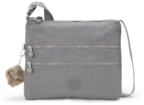 Kipling ALVAR Mittelgroße Umhängetasche, Inviting Grey (Grau)