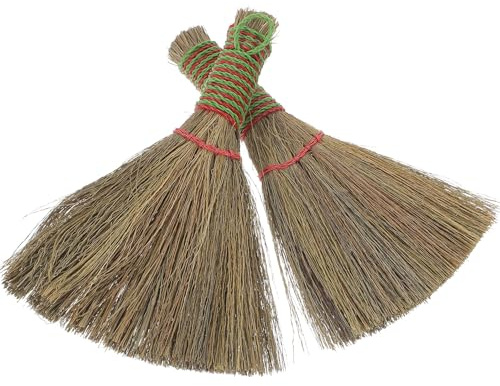 IWOWHERO 2 pièces Balai de Bureau Petit Format Balayette de Table Ergonomique pour Poussière Manche Court Brosse Ménage Multifonction pour Nettoyage Desktop et Voiture