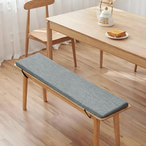 BOYIFEIJIE Cojín para banco para exteriores 100x40x5 cm, cojín para banco de 5 cm de espesor de espuma, lavable y antideslizante, cojín para banco de jardín para interior y exterior, color verde
