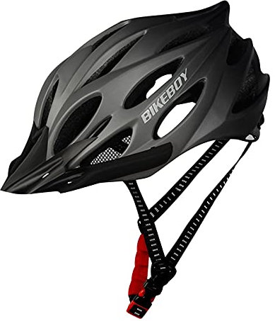 Fahradhelm Herren Damen Radhelm, Specialized Fahrrad-Helm mit verstellbare leichte MTB Mountainbike Helm, MTB Helm Skaterhelm EPS Innenschale, für den Stadtverkehr (Schwarz)