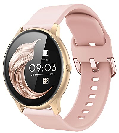 Kobmand Armband Für AGPTEK LW11,22mm Ersatz Silikon Uhrenarmband mit Eimer für AGPTEK (Modellnummer LW11) (Rosa)