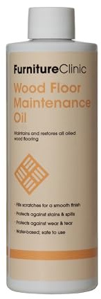Wood Floor Maintenance Oil - Maintains and Restores All Types of Oiled Wooden Flooring - Protects Against Stains - Reduces Wear & Tear - Natural Satin Finish - 500ml