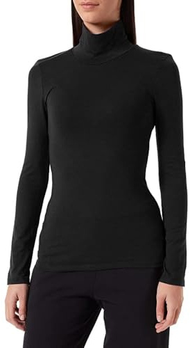 Camiseta Interior Térmica para Mujer Camisetas Manga Larga con Cuello Alto Cuello Redondo Transpirable Ropa Sin Costuras para Invierno Baselayer