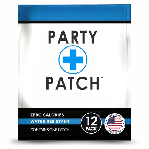 Party Patch Social Lifestyle Patch 12-Pack – Transparent Topical Adhesive for Festivals, Weddings & Active Events – Water-Resistant & Skin-Safe – Discreet Celebration Essential (12 Count)