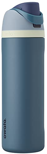Owala FreeSip Insulated Stainless Steel Water Bottle with Straw for Sports and Travel, Leak Proof, BPA-Free, 710ml, Denim