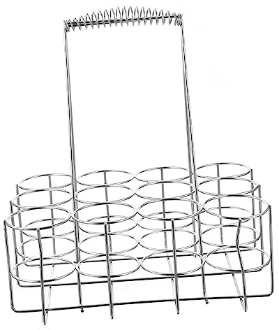 COLLBATH 1pc Craft Beer Holder Sturdy Design Bottle Metal Beer Rack Portable Organizer for Bbqs and Parties for Home and Outdoor Use