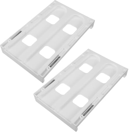 DIYEAH 2pcs Hanging Drink Organizer Rack for Refrigerator Double Row Storage for Diameter Cans Efficient Beverage Holder for Fridge and Pantry Hips Material