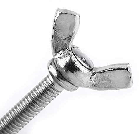 Xinrub Tornillo de Mariposa 5pcs M6 DIN316 304 Acero Inoxidable Pulgar Mariposa Ala Pernos Tornillos Cabeza(M6*12mm)
